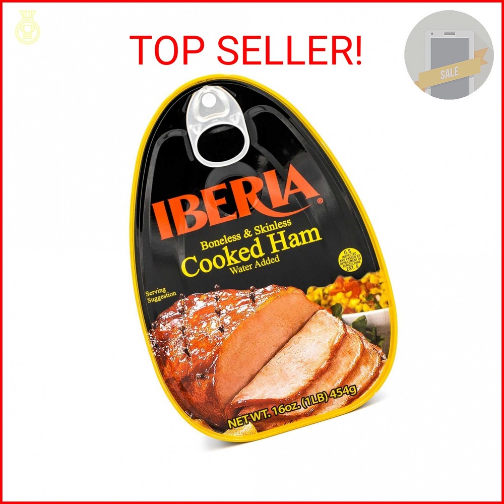 Iberia Boneless & Skinless Cooked Ham, 16 oz