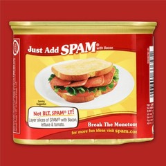 (3 pack) SPAM with Real HORMEL Bacon, 12 oz Aluminum Can, Canned Meats