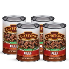 Keystone Meats All Natural Heat and Serve Canned Beef 14.5 oz – Fully Cooked …
