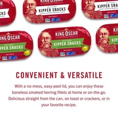 King Oscar Kipper Snacks, 3.54 Ounce Cans (Pack of 12)