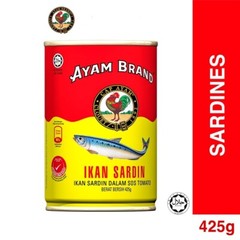 10 cans x 425g Ayam Brand Sardines – Expedited SpeedPost Delivered Duty Paid