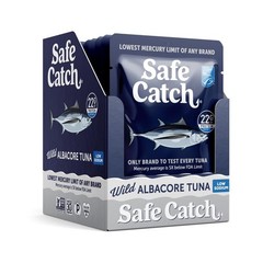 Safe Catch Wild Albacore Tuna Fish Pouch, Low Sodium and Mercury-Tested, Lean…