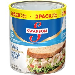 Swanson White Chunk Chicken Breast, 12.5 Oz Can, 2 Count