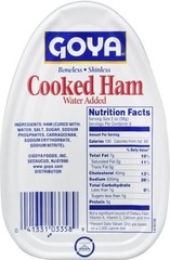 Cooked Ham 16oz 12pk | Ready to Cook, Boneless, Skinless, Protein