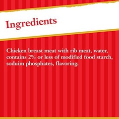 Hormel Premium No Salt Added Canned Chunk Chicken Breast in Water 5 Ounce Pac…