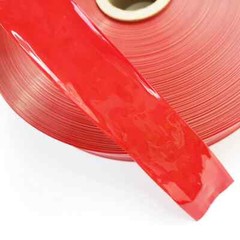 5 Meters Food Grade Red Plastic Sausage Casings Shell Width 48-50mm Inedible