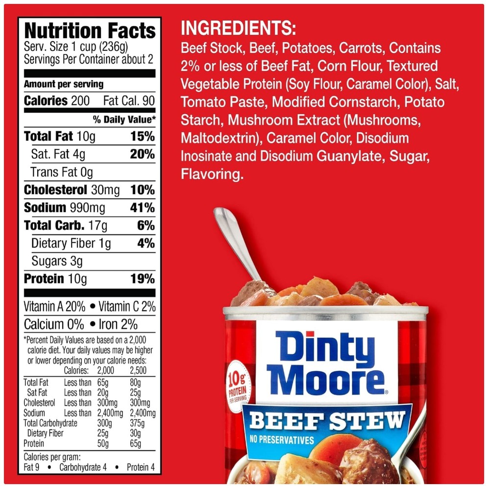 Beef Stew Cans – Gluten-Free & Preservative-Free