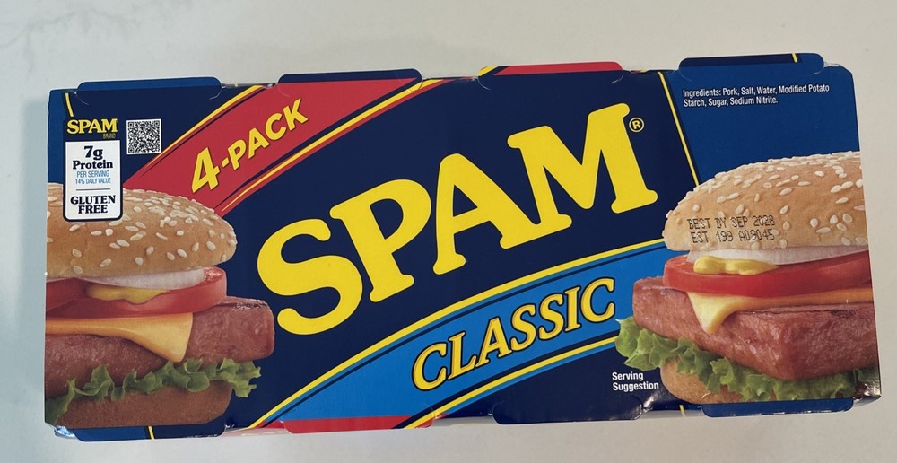 Spam Classic 12 oz Can, 4 Pack