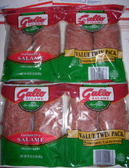 GALLO ITALIAN DRY SALAME FOUR POUNDS! 2 Pounds x 2 = 64oz FRESHEST FREE SHIPPING