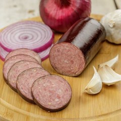 Pit Smoked Onion & Garlic Amish Country Summer Sausage (12 oz)