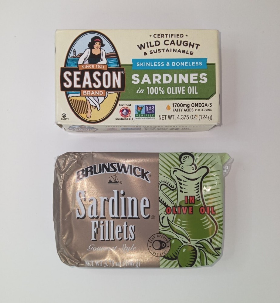 BRUNSWICK & SEASON Wild Caught Sardines Fillets in Olive Oil see desc for detail