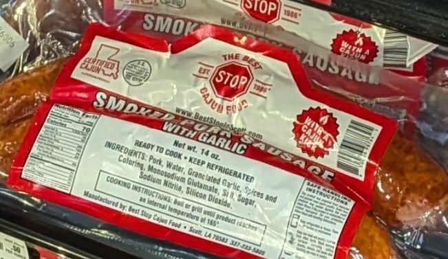 The Best Stop Garlic Smoked Sausage 14 Oz (4 Pack)