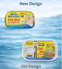 Foie Gras of the Sea Icelandic Wild Caught Cod Liver Canned in Own Oil, 4.3 …