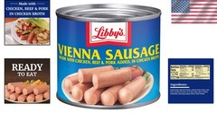 Easy Prep Vienna Sausage in Chicken Broth, 24×4.6 oz – Great for Snacking