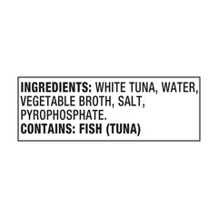 Starkist Solid White Albacore Tuna In Water 25% Less Sodium, Wild Caught, 26g Pr