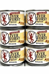 Underwood Premium Quality Liver Wurst Spread 4.25 oz ( Pack of 6 )