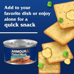 Armour Star Potted Meat, Ready to Eat Canned 10g 3 Ounce (Pack of 12)