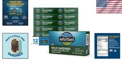 Nutritional Powerhouse: Wild Sardines in EVOO, Lightly Smoked – 4.4 oz Can x12