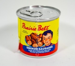 2 Prairie Belt Smoked Sausage 4.6 ounce can 07/09/2027 DENTED