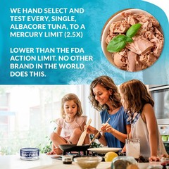 Safe Catch Wild Albacore Tuna Canned Low Mercury Can Tuna Fish Steak Gluten-F…
