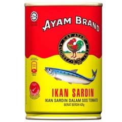10 cans x 425g Ayam Brand Sardines – Expedited SpeedPost Delivered Duty Paid