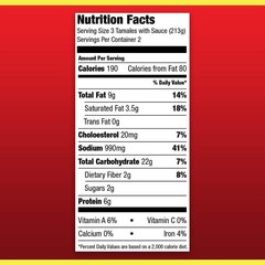 Beef Tamales 15oz 8 Pack