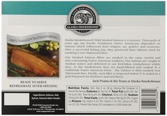 Alaska Smokehouse Smoked Natural Wild Alaskan Salmon Fillet Ready to Serve 8 oz.