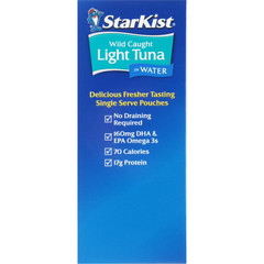 StarKist Chunk Light Tuna in Water , 2.6 oz Pouch ,8 Pack…