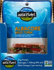 Wild-Caught Albacore Tuna in Sea Salt, 3 oz Pack – Keto & Paleo Friendly