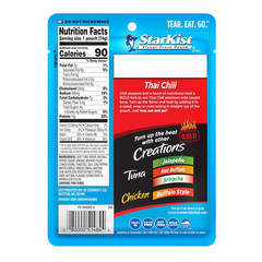 Starkist Tuna Creations BOLD Thai Chili Style Pouch (2.6 Oz – 24 Pack) Wild Caug