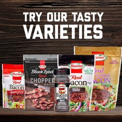 (2 pack) Real Crumbled Bacon Topping, Shelf Stable, 20 oz Resealable