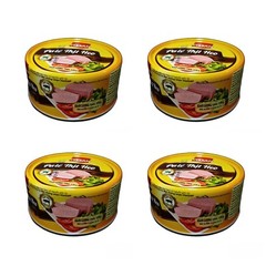 (Vietnam) new 4 x Pate Thit Heo, Mam Chung Hot Vit Muoi Vissan Pork Pate 170g