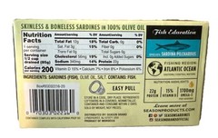 Season Wild Caught Skinless & Boneless Sardines in 100% Olive Oil One 4.4Oz Can