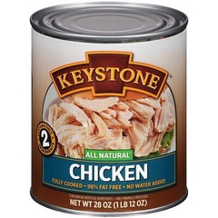 8 Cans – Keystone All Natural Chicken 28 oz ✅ No Preservative Fully Cooked Food✅