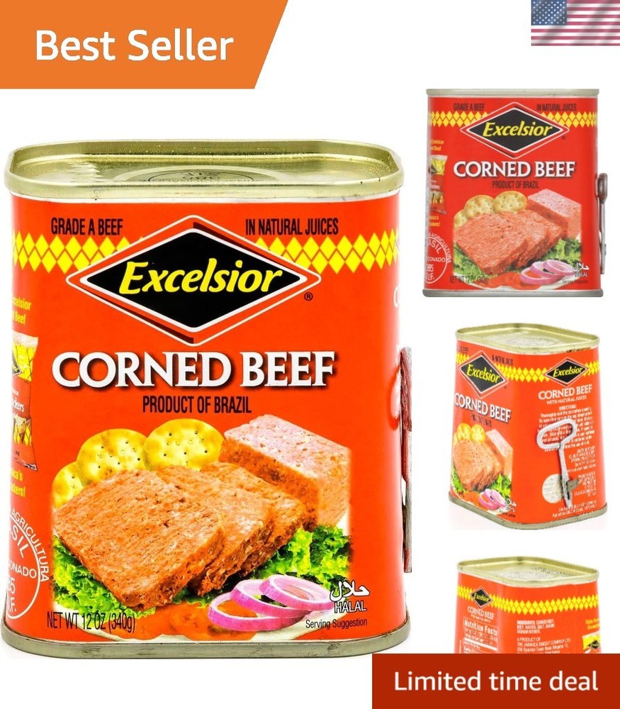 Tender 12 Ounce Corned Beef in Natural Juices – Pre-Cooked & Gluten-Free