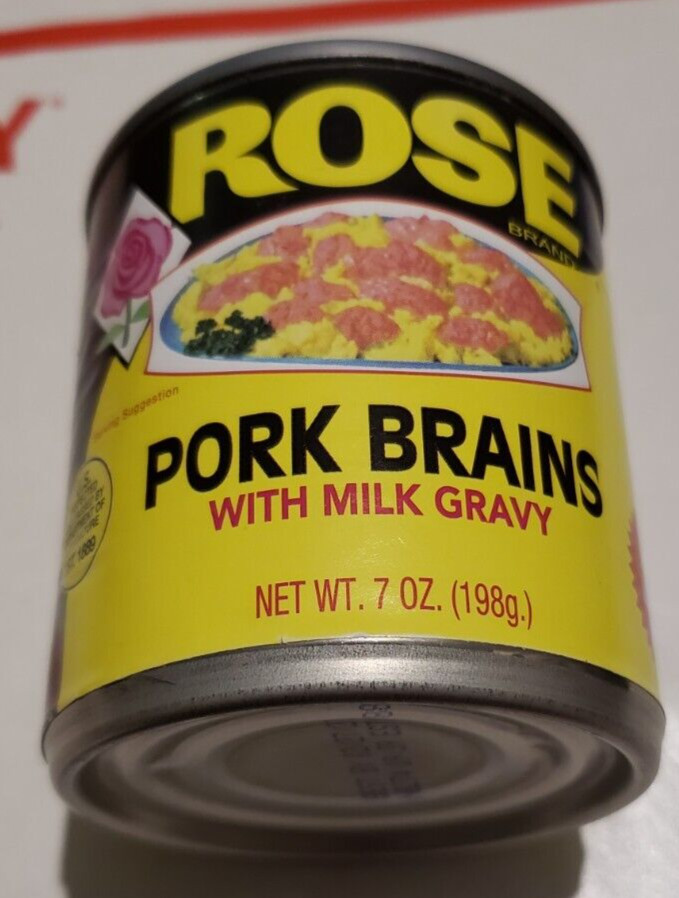 Rose Pork Brains with Milk Gravy 7 Ounce Can Breakfast 02/27/27