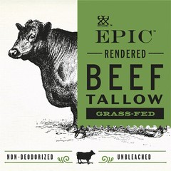 EPIC Grass Fed Beef Tallow – rendered food grade – 11 oz