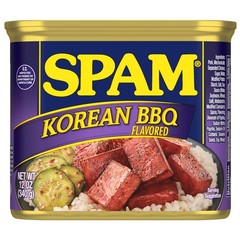 SPAM Korean BBQ Flavored, Shelf Stable Canned Meat, 12 12 Ounce (Pack of 1)