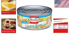 Healthy Canned Chicken Breast – 98% Fat Free, Protein-Rich, 12 Cans of 5oz Each