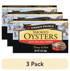 (3 Pack) Smoked Oysters with Red Chili Pepper, 3 Oz Can – Gourmet Canned Seafood