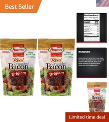 Real Bacon Crumble Topping Pack of 2, 8.6 Oz – Flavorful & Gluten-Free