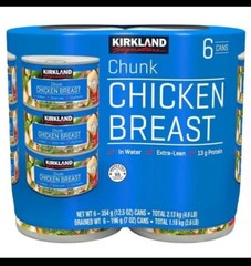 6 cans – Kirkland Chunk Chicken Breast 12.5oz Packed in Water