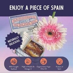 Siesta Co. Spanish Tinned Seafood Variety Pack – 5 Gourmet Cans of Sardines, …