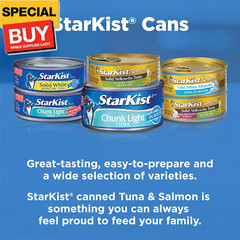 Selects No Salt Added Chunk White Albacore Tuna in Water – 4.5 oz Can (Pack of 5