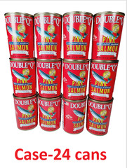 24 CANS Double “Q” Wild Caught Alaskan Pink Salmon 14.75 oz