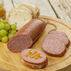 Summer Sausage Pit Smoked from Amish Country Slice and Enjoy Pack of 2