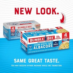 Bumble Bee Chunk White Albacore Tuna in Water, 5 oz Cans (Pack of 4)