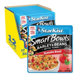 Smart Bowls Tomato Basil, 4.5 oz Pouch (Pack of 12) – Features Barley & Beans…