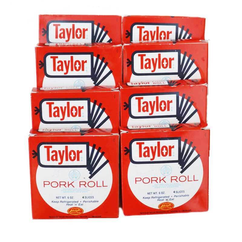 Taylor Ham/Taylor Pork Roll 8 packs of 8 Thin Slices – Total Weight 3 lbs