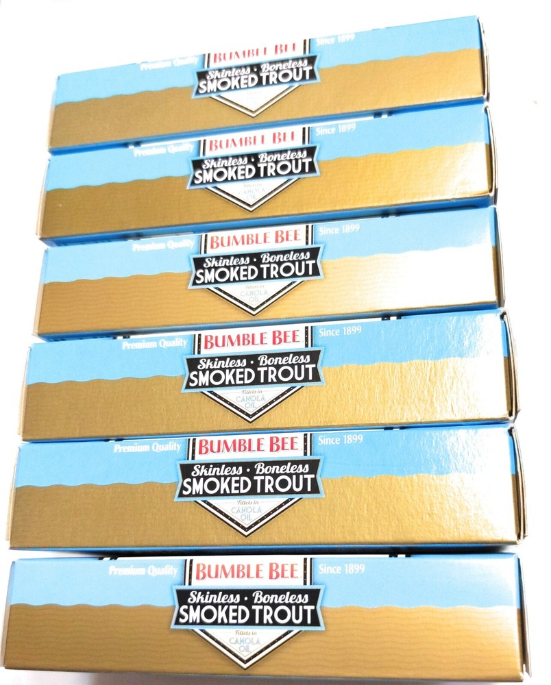 BUMBLE BEE SMOKED TROUT FILLETS – 6 PK – Set of 6 Cans